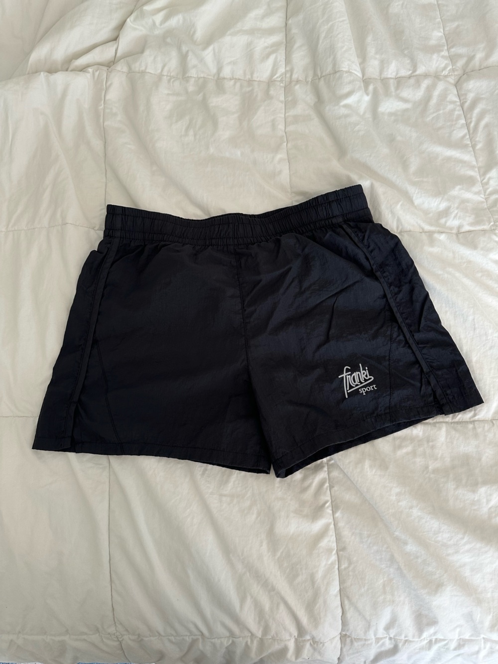 Franki Sport Kids Black Athletic Running Shorts Size 12